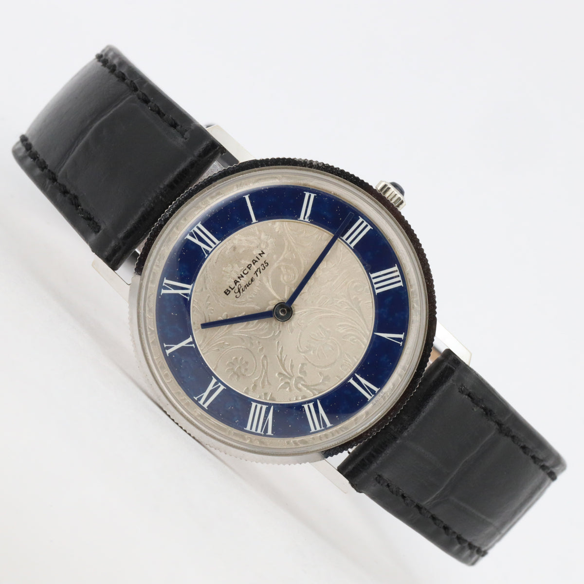 Blancpain Vintage 18kt Weißgold Silver Dial 33mm 575 Handaufzug