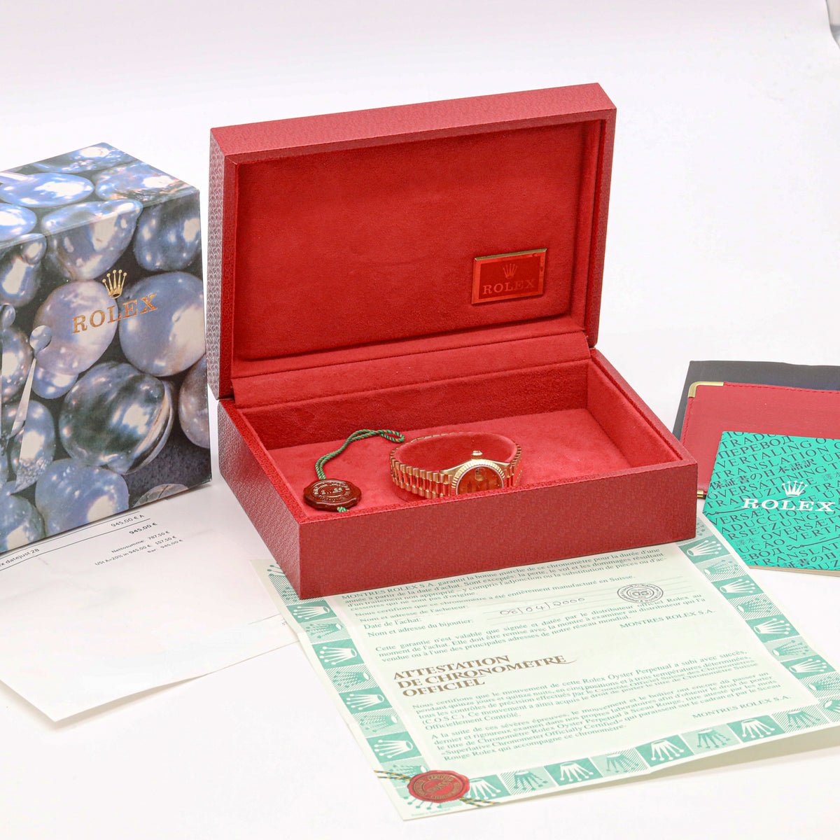Rolex Lady Datejust 26mm 18kt Gelbgold 69178 Box & Papers 2000