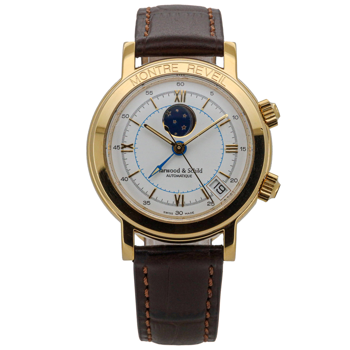 Harwood & Schild Montre Automatique Reveil Alarm Edition 106583 38mm