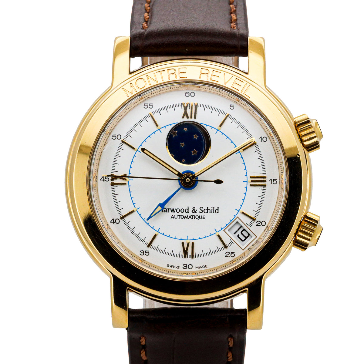 Harwood & Schild Montre Automatique Reveil Alarm Edition 106583 38mm