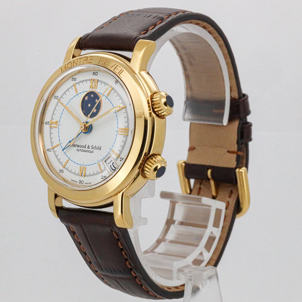 Harwood & Schild Montre Automatique Reveil Alarm Edition 106583 38mm