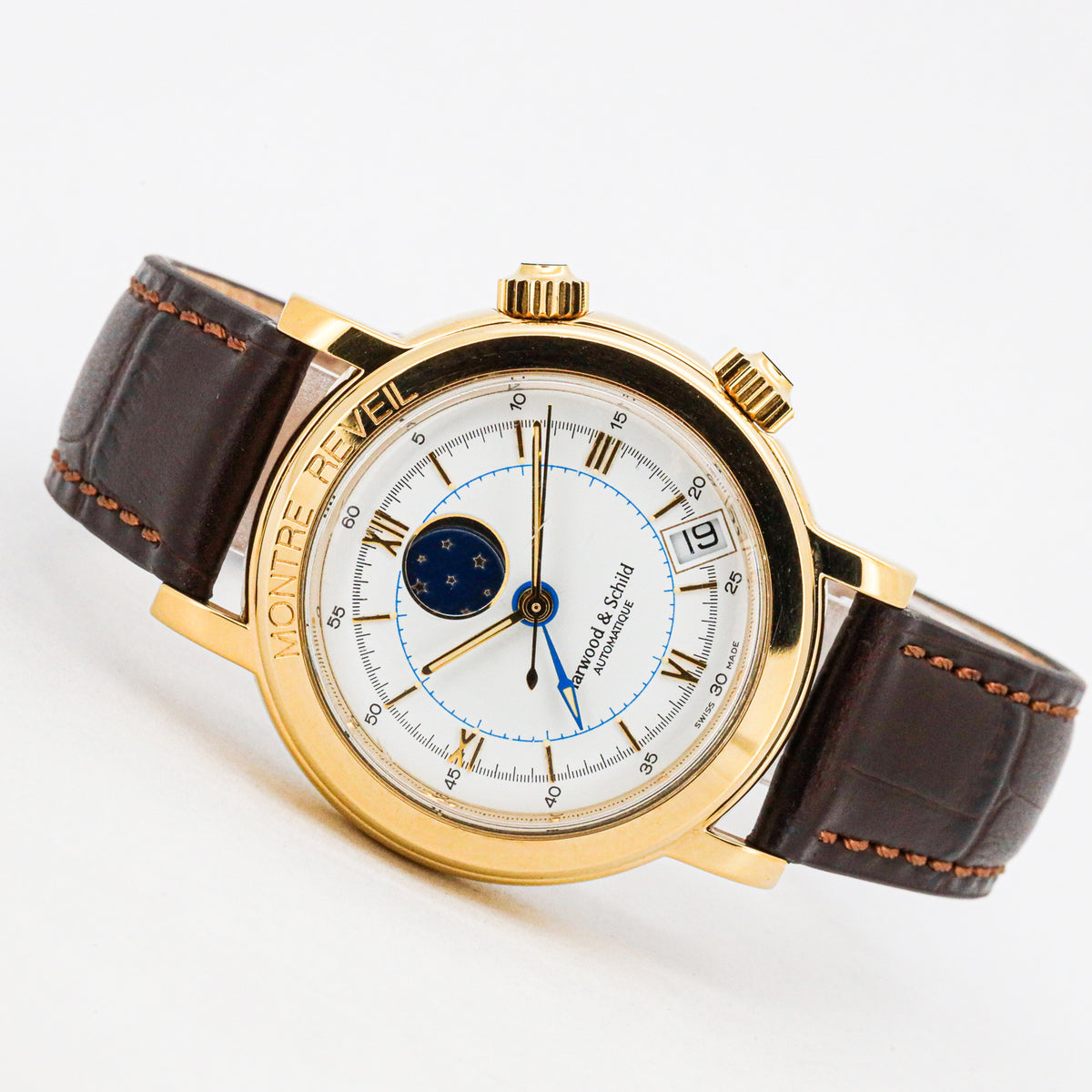 Harwood & Schild Montre Automatique Reveil Alarm Edition 106583 38mm