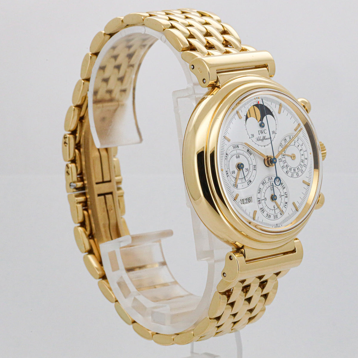 IWC Schaffhausen Da Vinci IW3750 39mm Perpetual Calender 750 Gold B&P