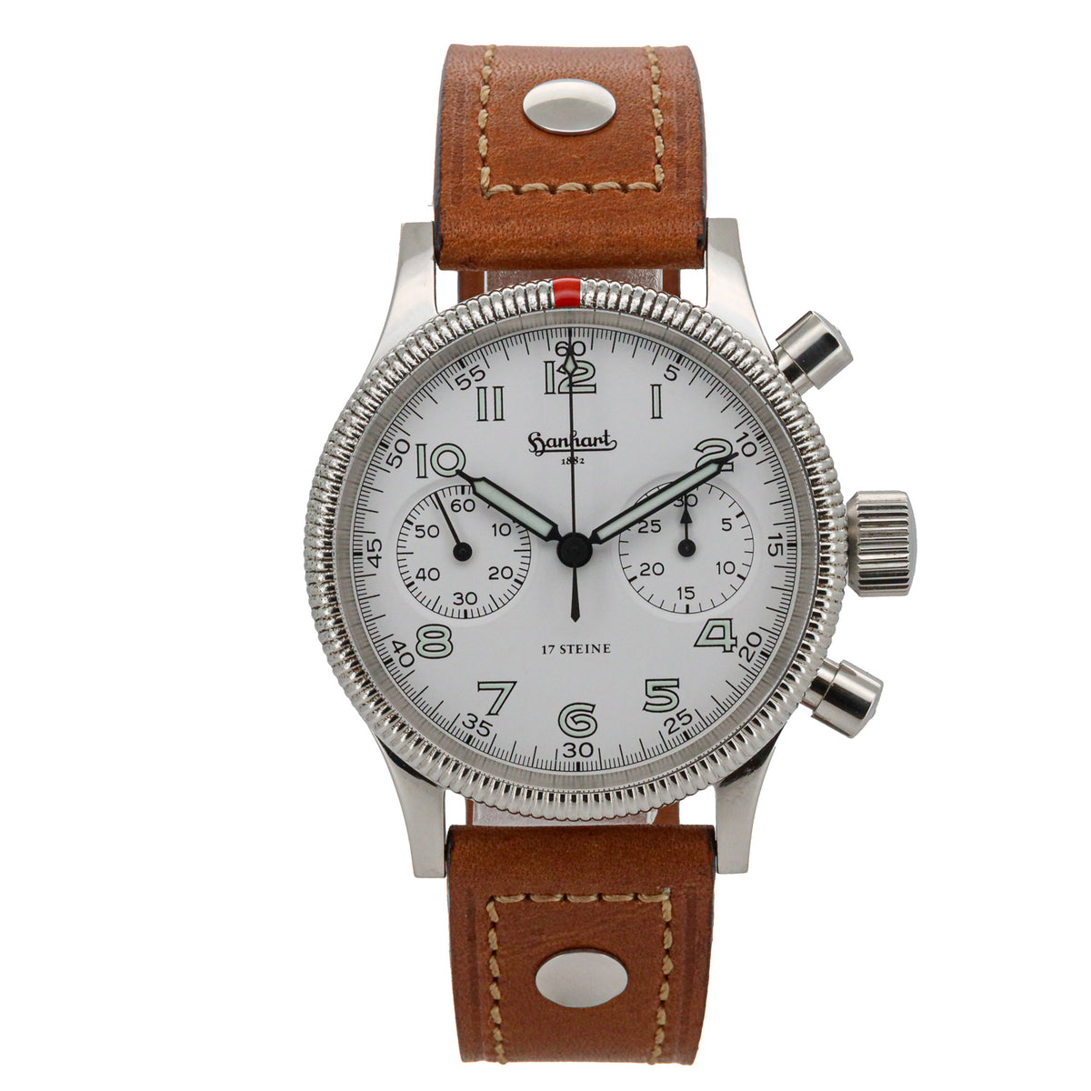 Hanhart Admiral Chronograph 40mm Automatik 703ff B&P