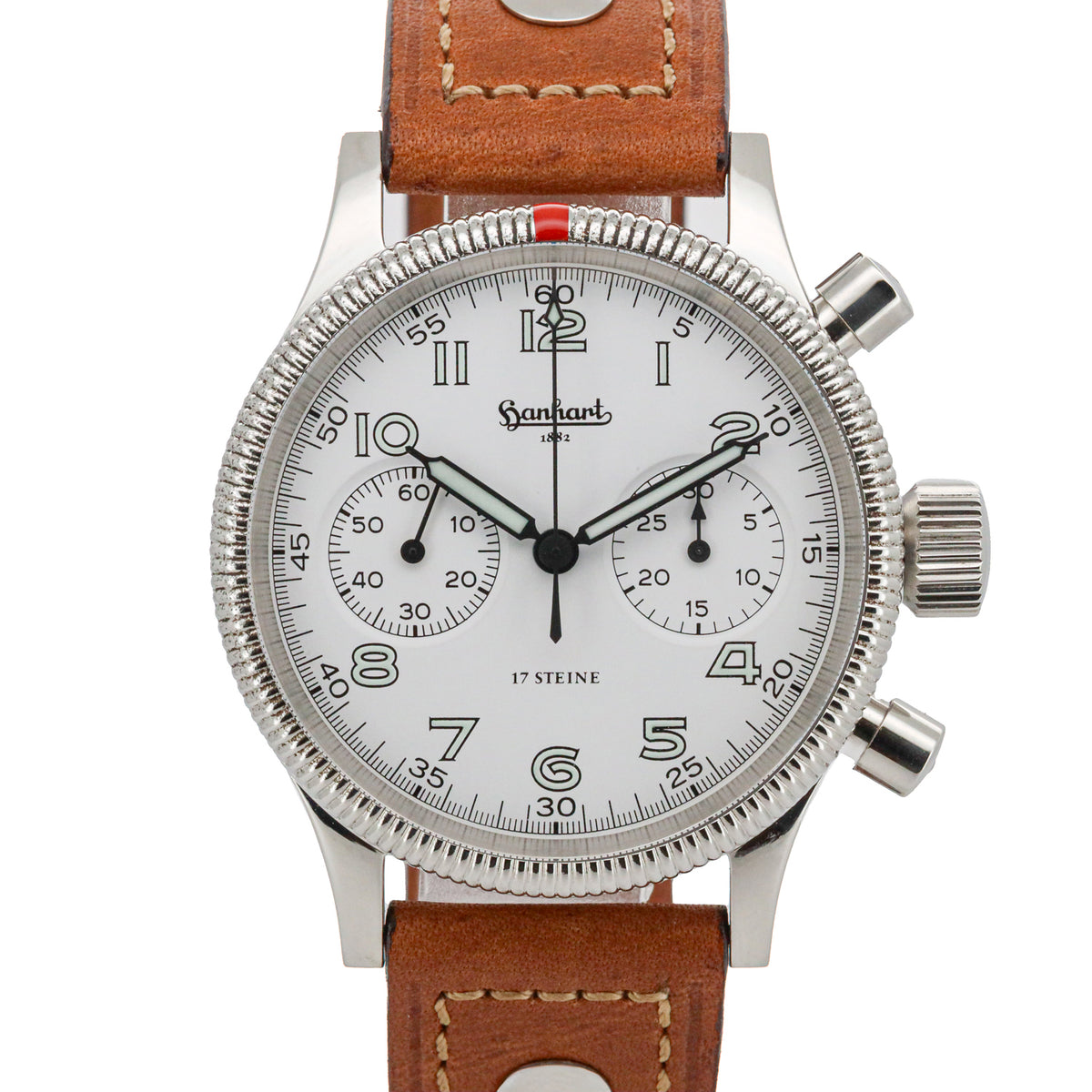 Hanhart Admiral Chronograph 40mm Automatik 703ff B&P