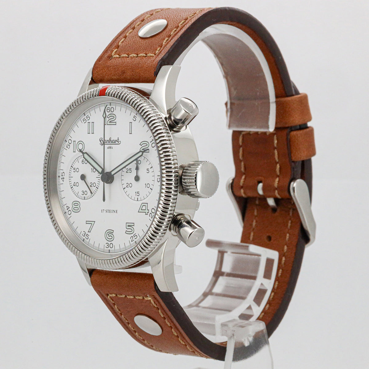 Hanhart Admiral Chronograph 40mm Automatik 703ff B&P