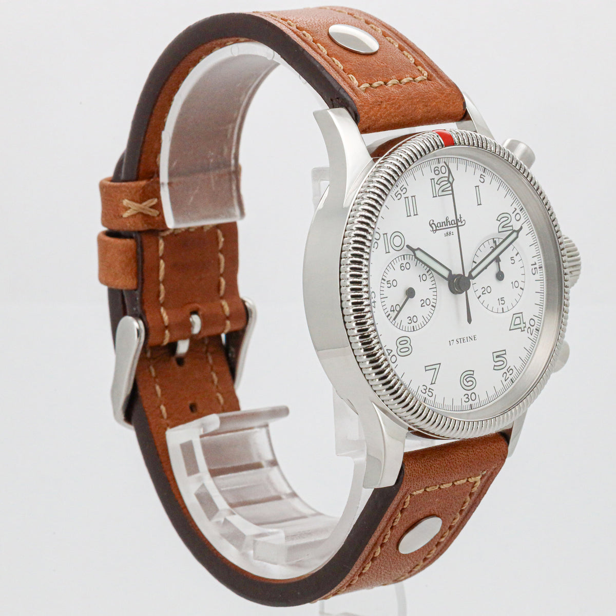Hanhart Admiral Chronograph 40mm Automatik 703ff B&P