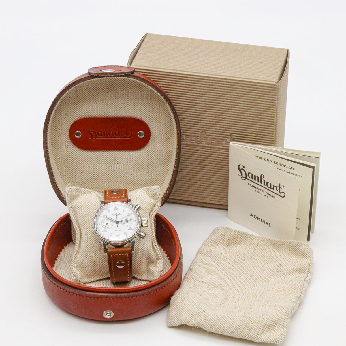 Hanhart Admiral Chronograph 40mm Automatik 703ff B&P