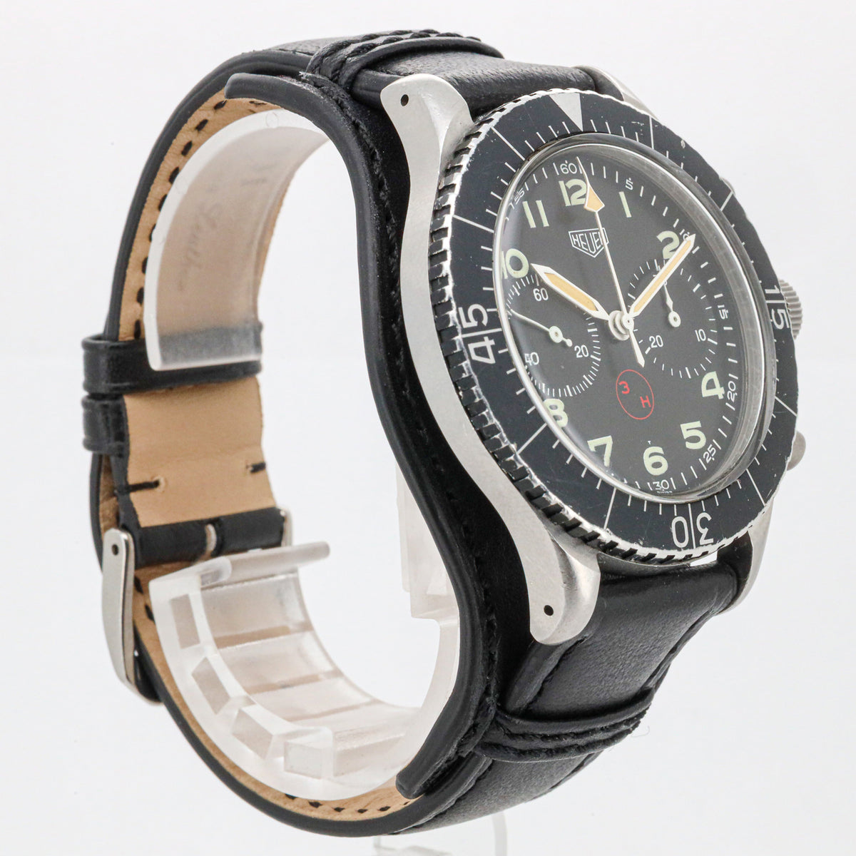 Heuer Bundeswehr Chronograph 3H Flyback 1550 SG Handaufzug