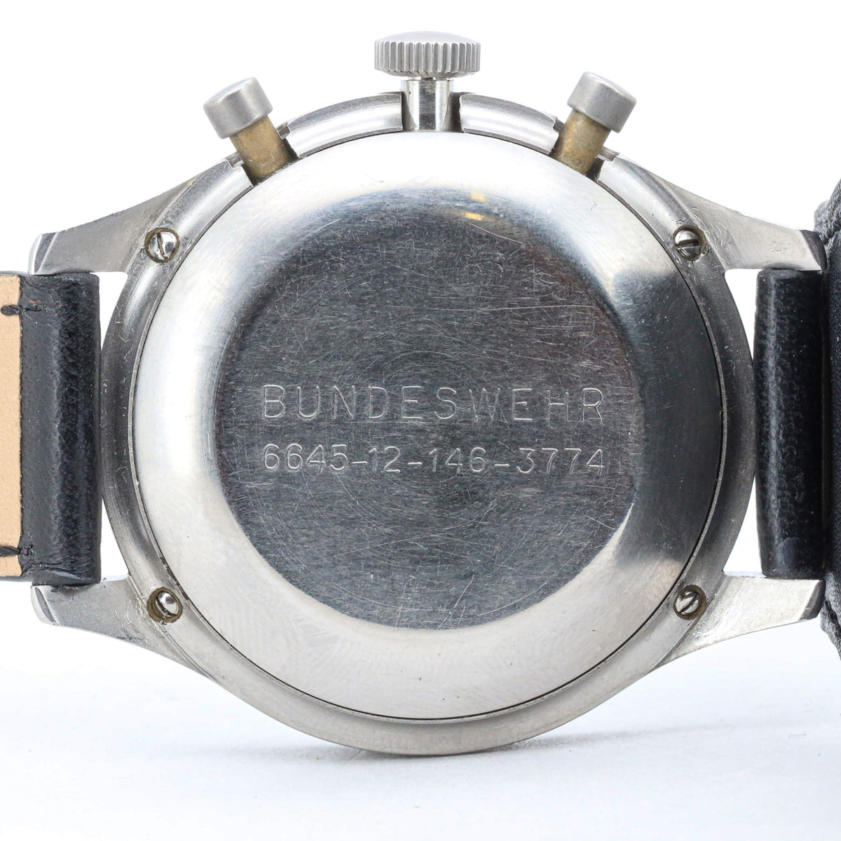 Heuer Bundeswehr Chronograph 3H Flyback 1550 SG Handaufzug