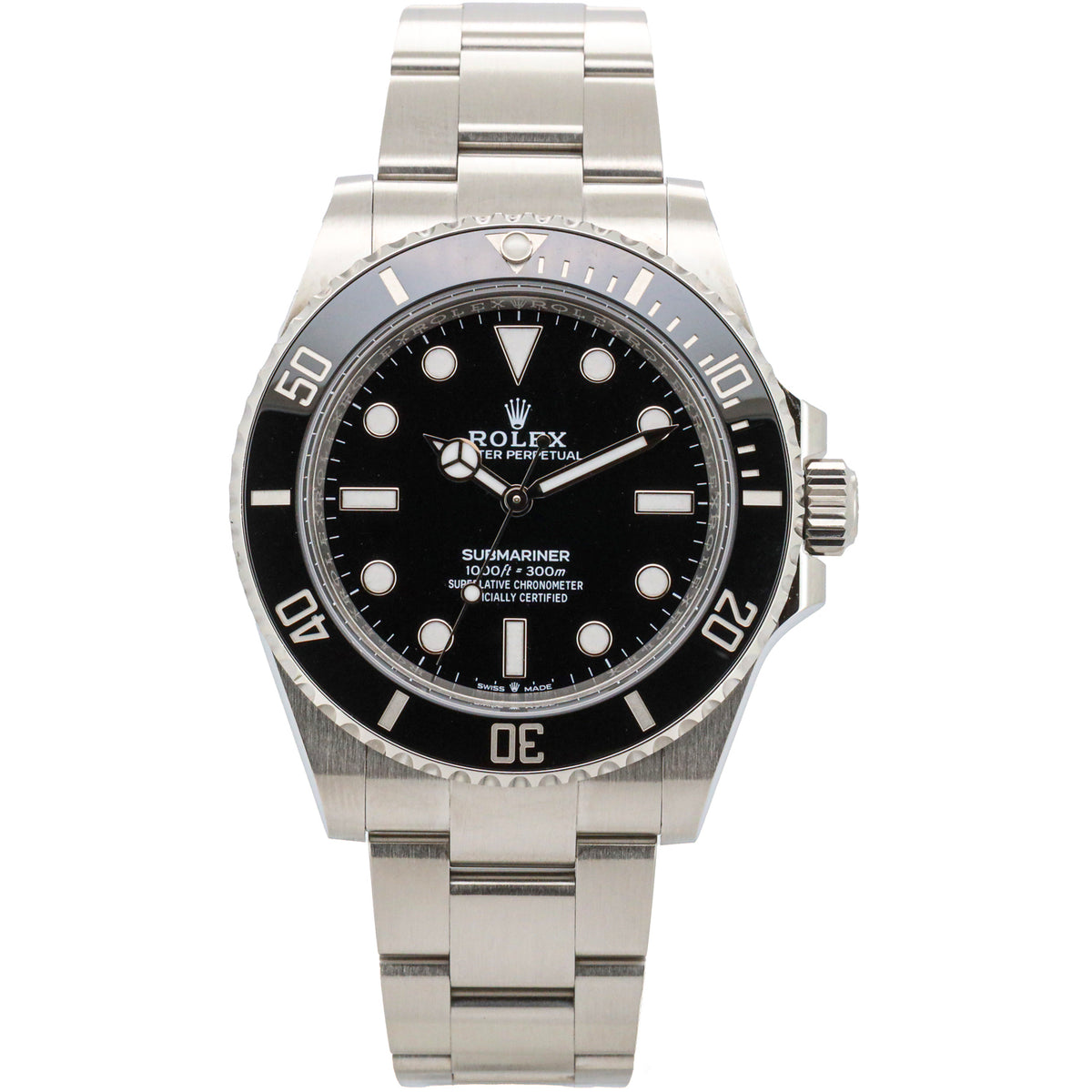 Rolex Submariner (No Date) 41mm 124060 Edelstahl B&P