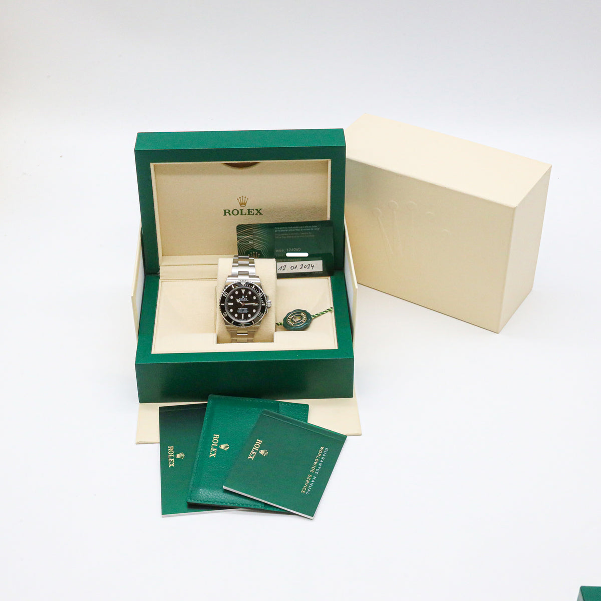 Rolex Submariner (No Date) 41mm 124060 Edelstahl B&P