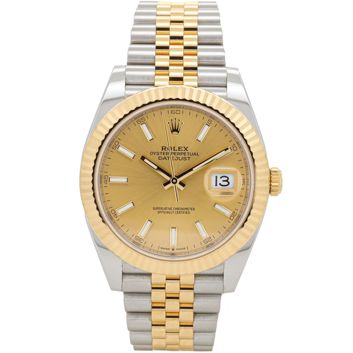 Rolex Datejust 41 Jubilee 126333 Stahl Gold Automatik B&P
