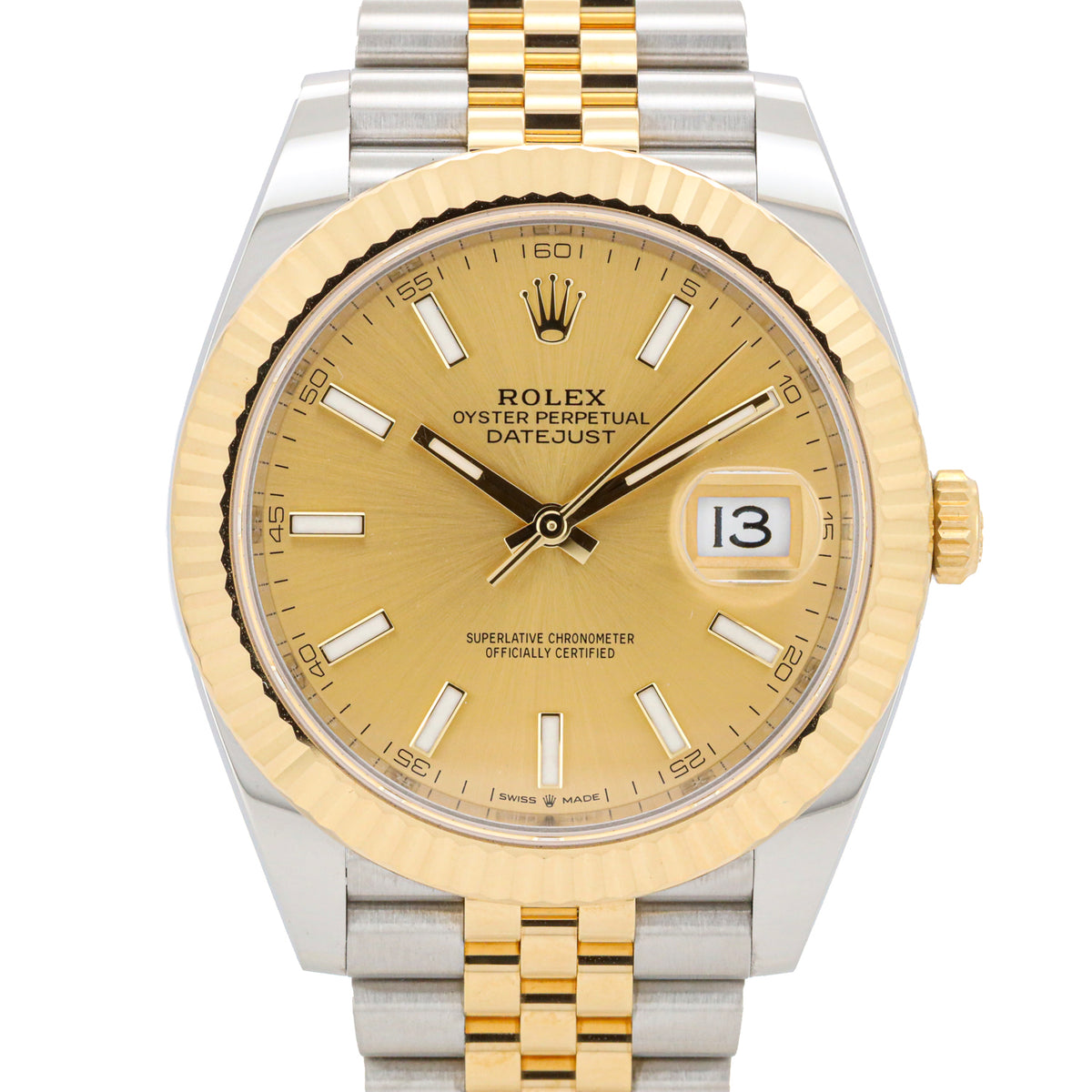 Rolex Datejust 41 Jubilee 126333 Stahl Gold Automatik B&P