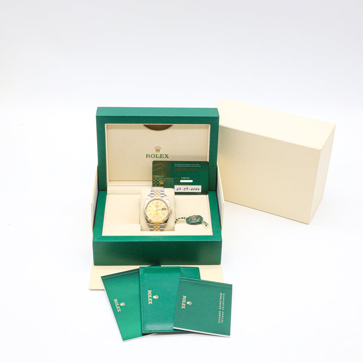 Rolex Datejust 41 Jubilee 126333 Stahl Gold Automatik B&P