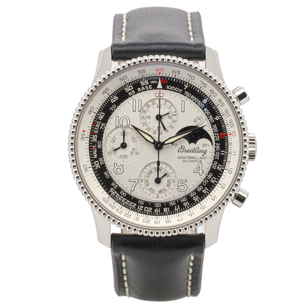 Breitling Montbrillant Olympus 42mm A19350 Chronograph Edelstahl