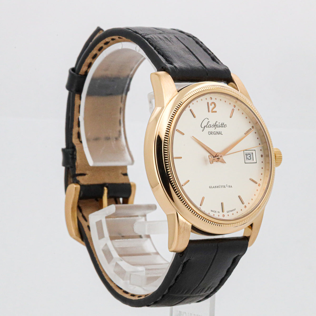 Glashütte Original Senator 38mm 3911040204 750 Rosegold Silver Dial
