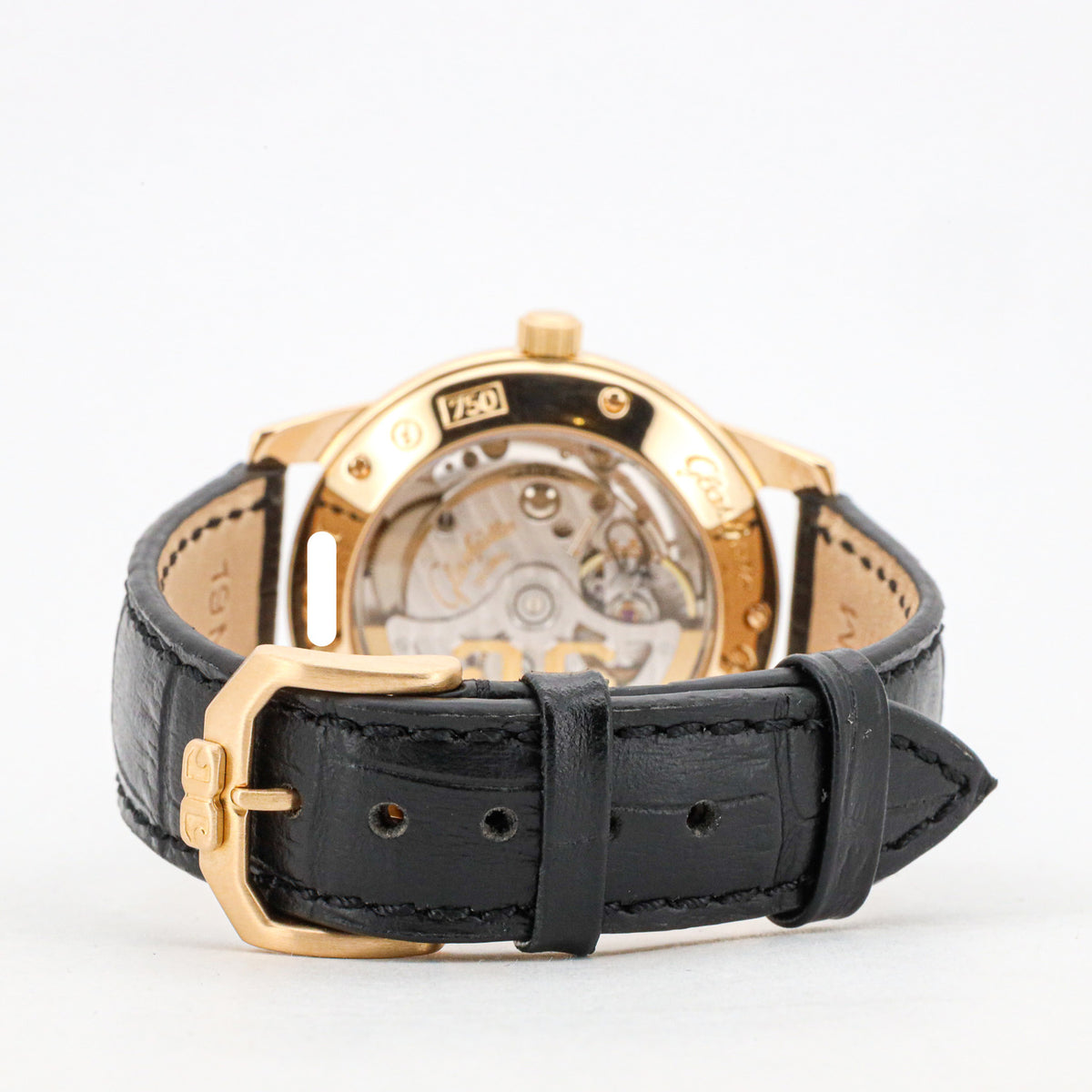 Glashütte Original Senator 38mm 3911040204 750 Rosegold Silver Dial