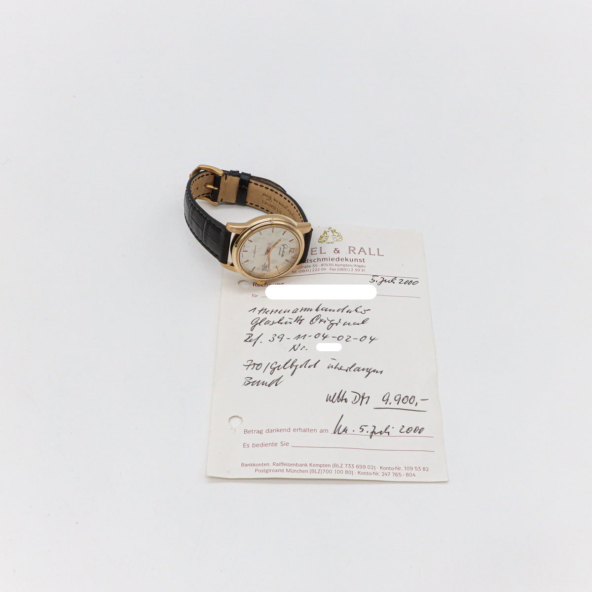 Glashütte Original Senator 38mm 3911040204 750 Rosegold Silver Dial