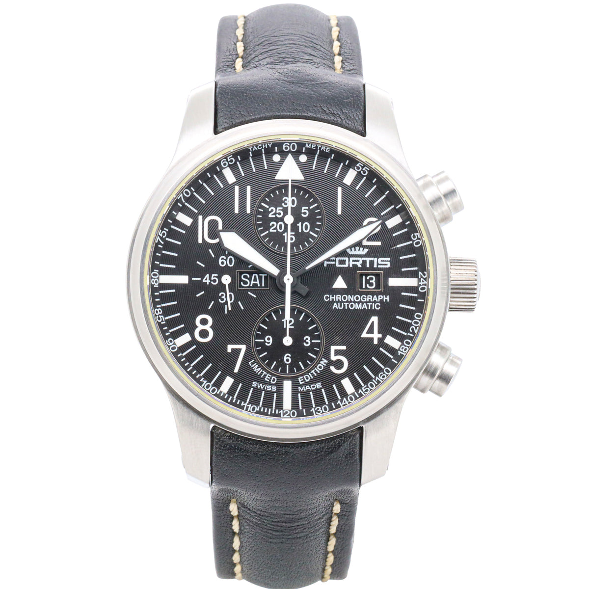 Fortis F-43 Chronograph 701.10.81 Limited Edition 43mm 100 Jahre Edelstahl