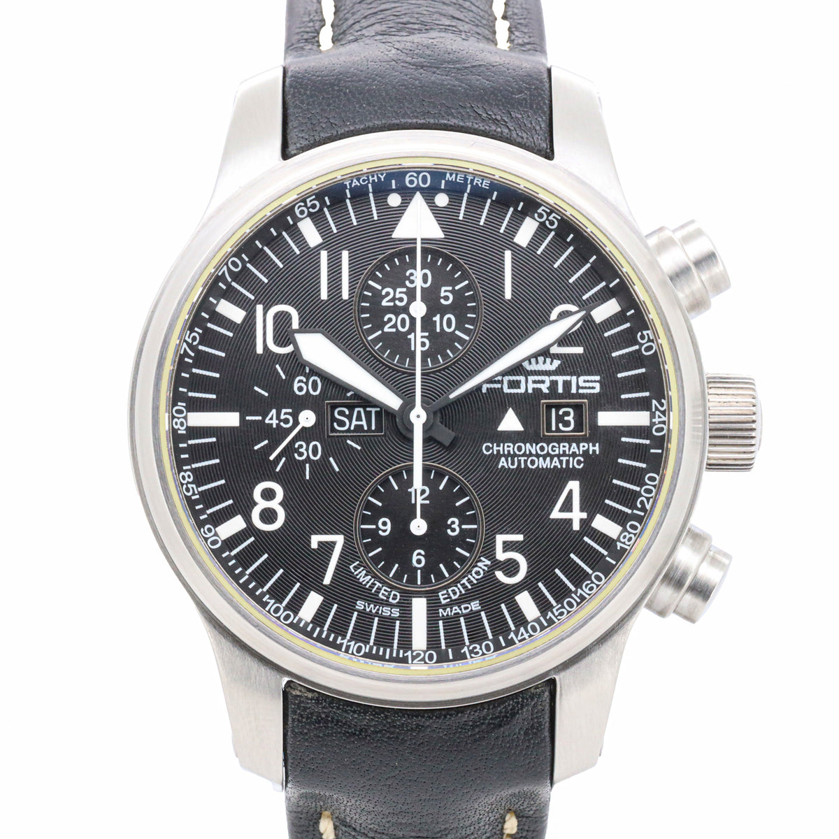 Fortis F-43 Chronograph 701.10.81 Limited Edition 43mm 100 Jahre Edelstahl