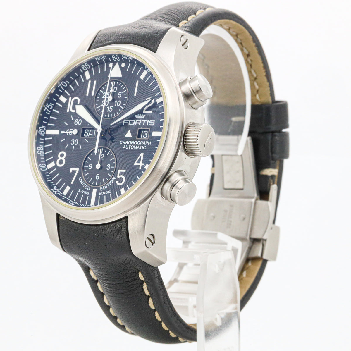 Fortis F-43 Chronograph 701.10.81 Limited Edition 43mm 100 Jahre Edelstahl
