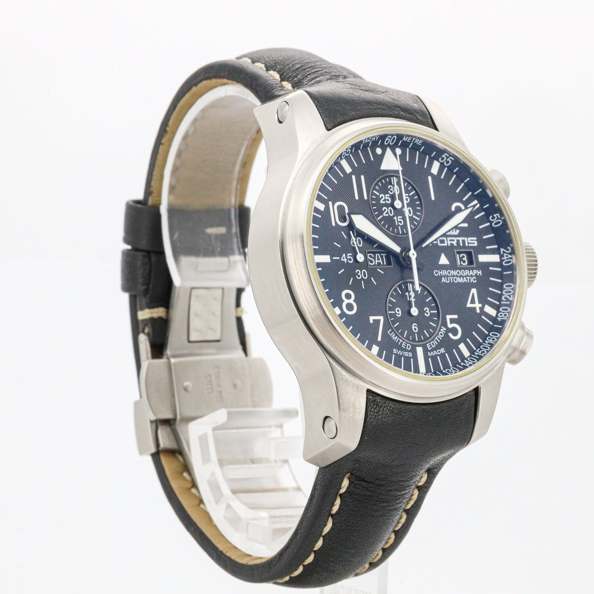 Fortis F-43 Chronograph 701.10.81 Limited Edition 43mm 100 Jahre Edelstahl