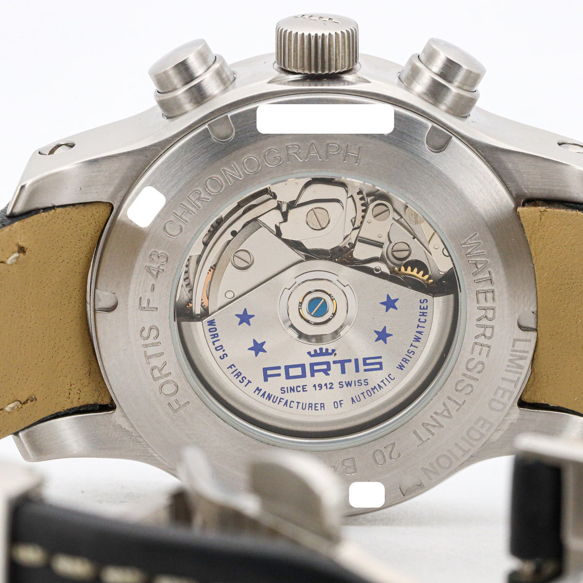 Fortis F-43 Chronograph 701.10.81 Limited Edition 43mm 100 Jahre Edelstahl