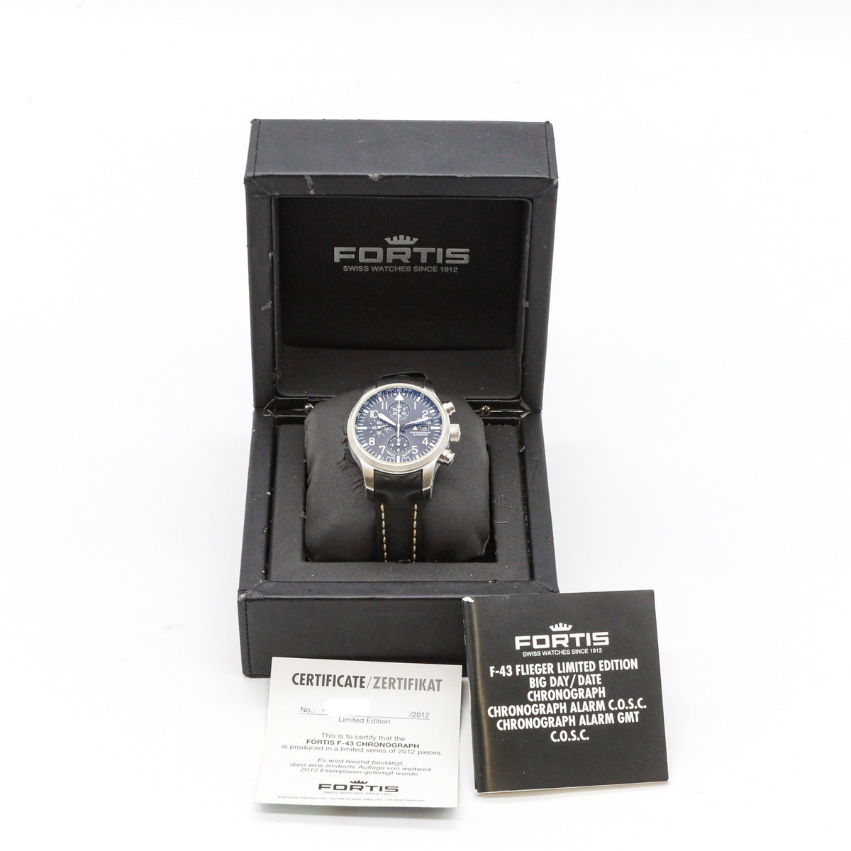Fortis F-43 Chronograph 701.10.81 Limited Edition 43mm 100 Jahre Edelstahl