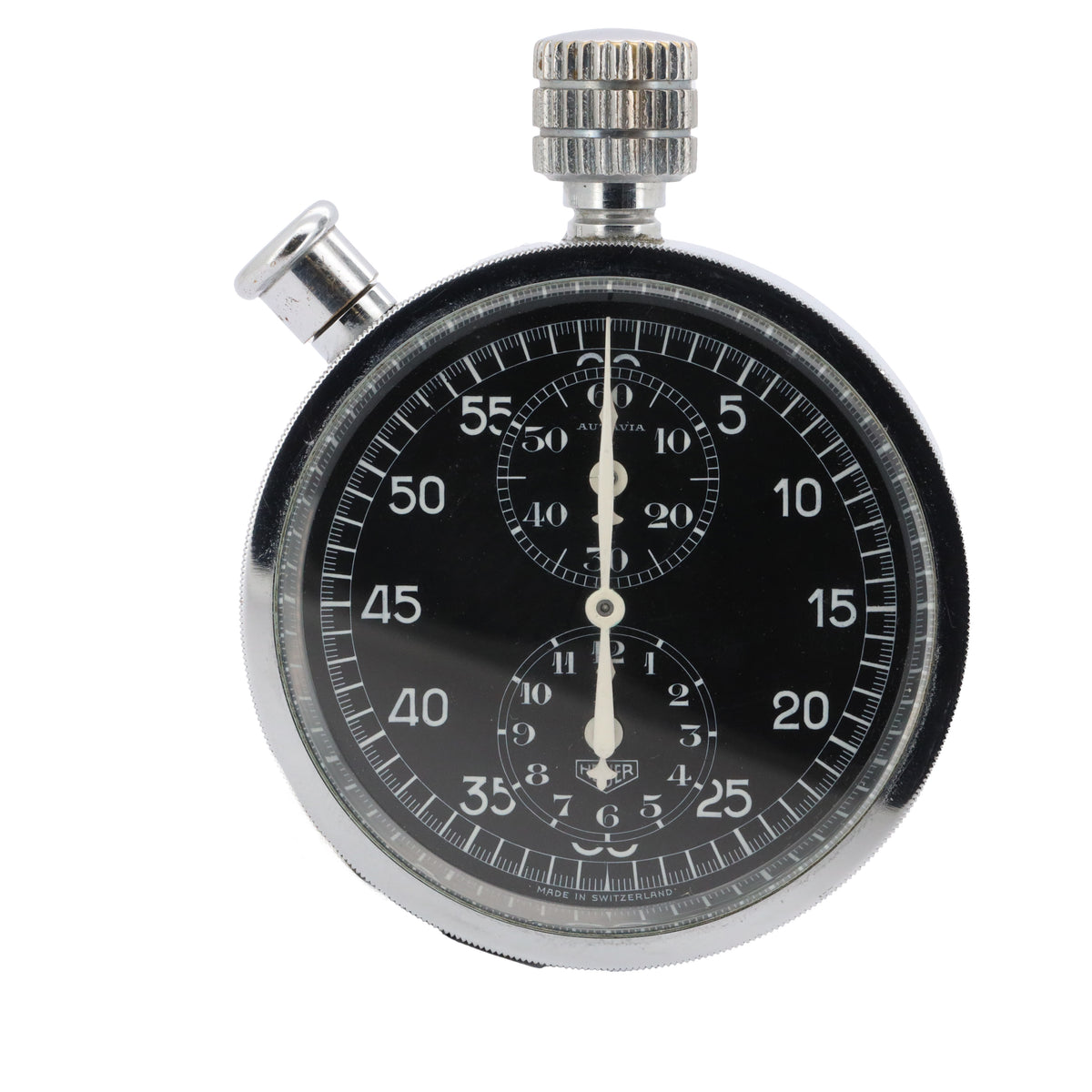 Vintage Heuer Autavia Stoppuhr Chronograph Handaufzug Dashboard 54mm