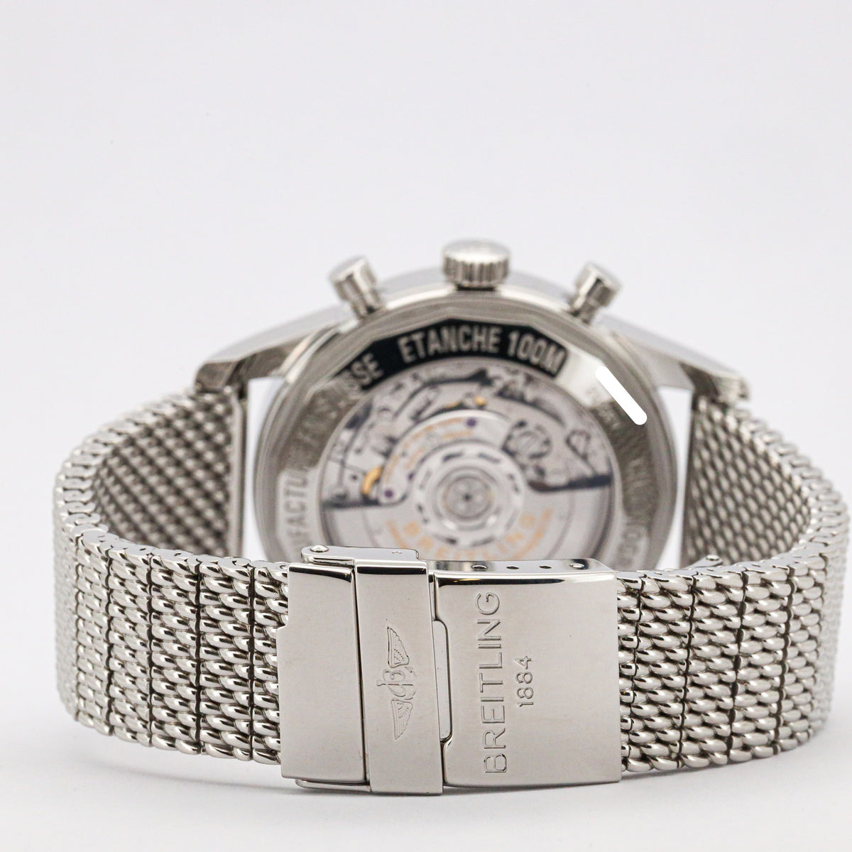 Breitling Transocean Chronograph AB0152 43mm Edelstahl B&P