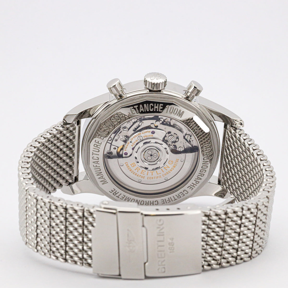 Breitling Transocean Chronograph AB0152 43mm Edelstahl B&P
