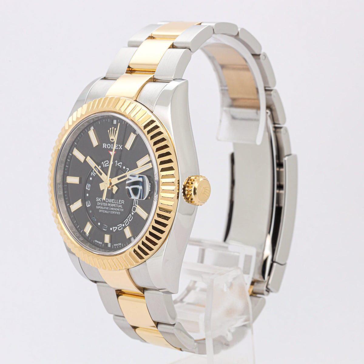 Rolex Sky-Dweller 326933 Bicolor Black Dial Oyster