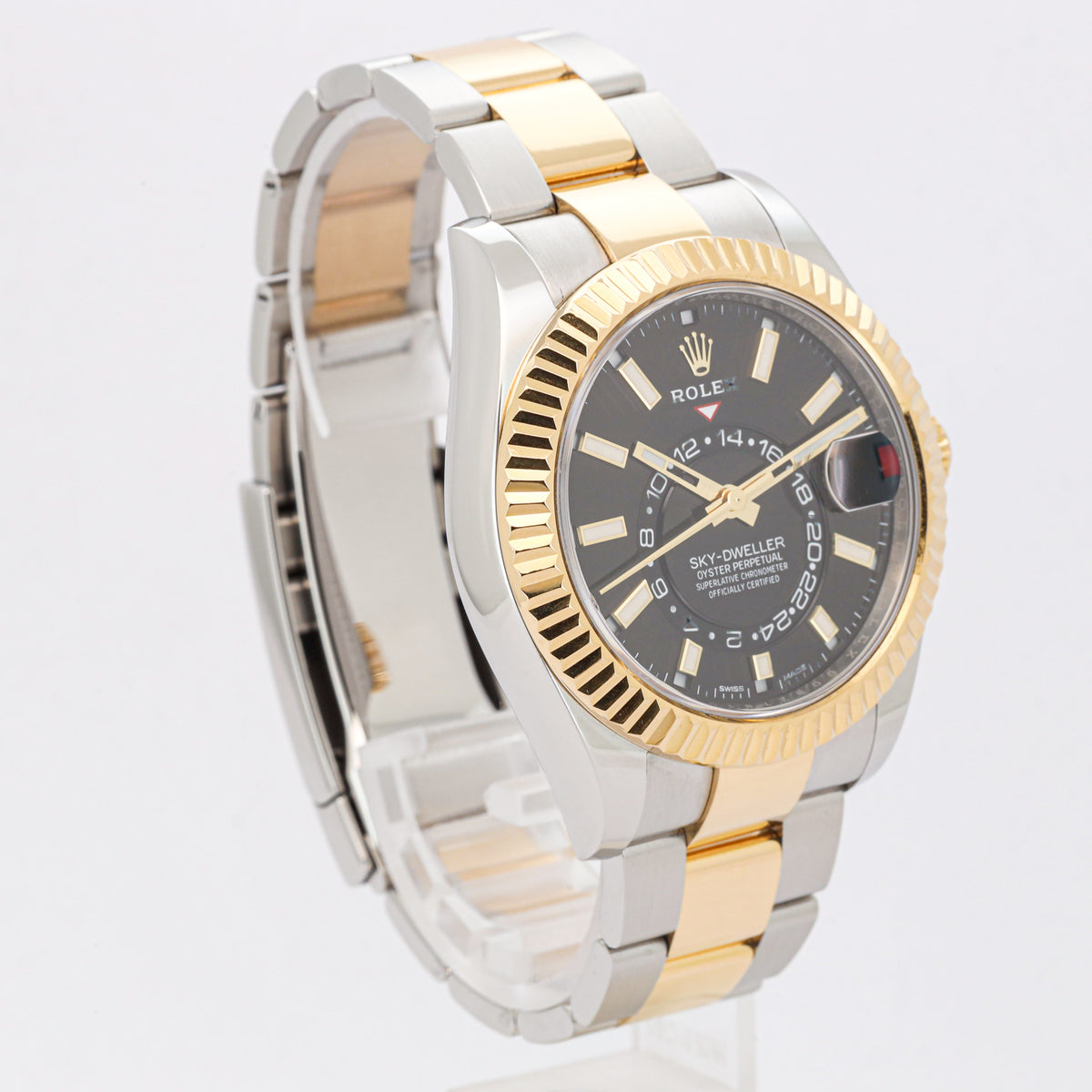 Rolex Sky-Dweller 326933 Bicolor Black Dial Oyster