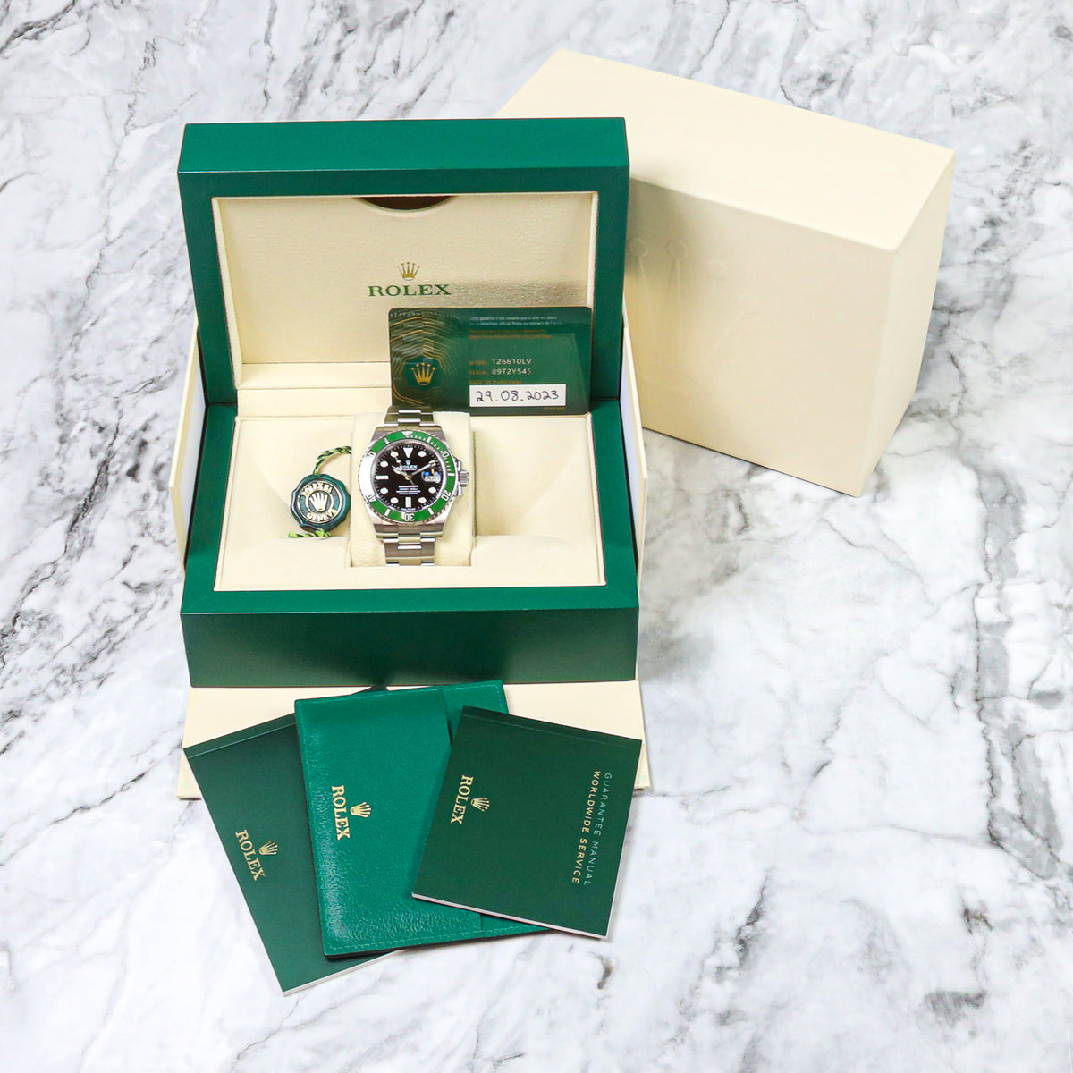 Rolex Submariner Date 126610LV Starbucks Edelstahl 2023 Full Set