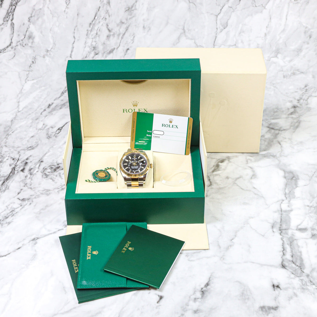 Rolex Sky-Dweller 326933 Bicolor Black Dial Oyster