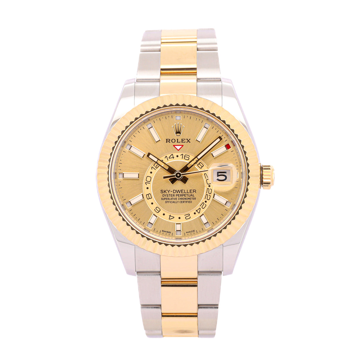 Rolex Sky-Dweller 326933 Bicolor Gold Dial Oyster