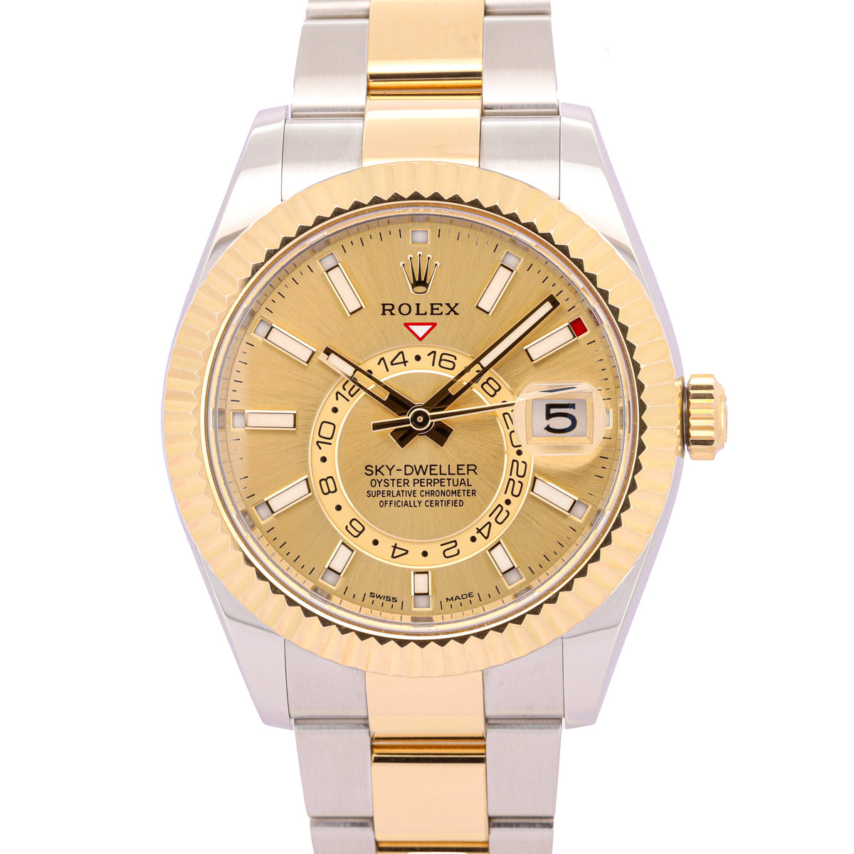 Rolex Sky-Dweller 326933 Bicolor Gold Dial Oyster