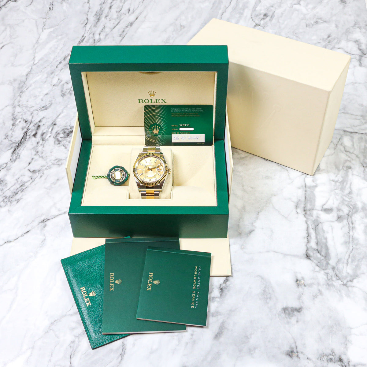 Rolex Sky-Dweller 326933 Bicolor Gold Dial Oyster