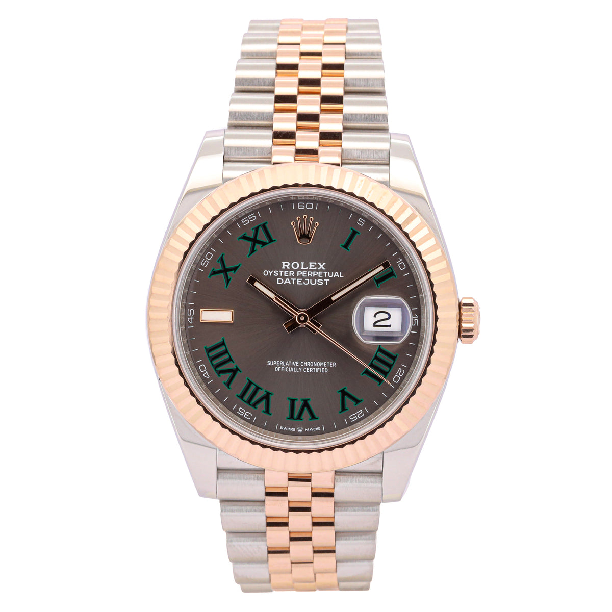 Rolex Datejust 41 126331 Wimbledon Stahl/Rosegold Jubilee Full Set