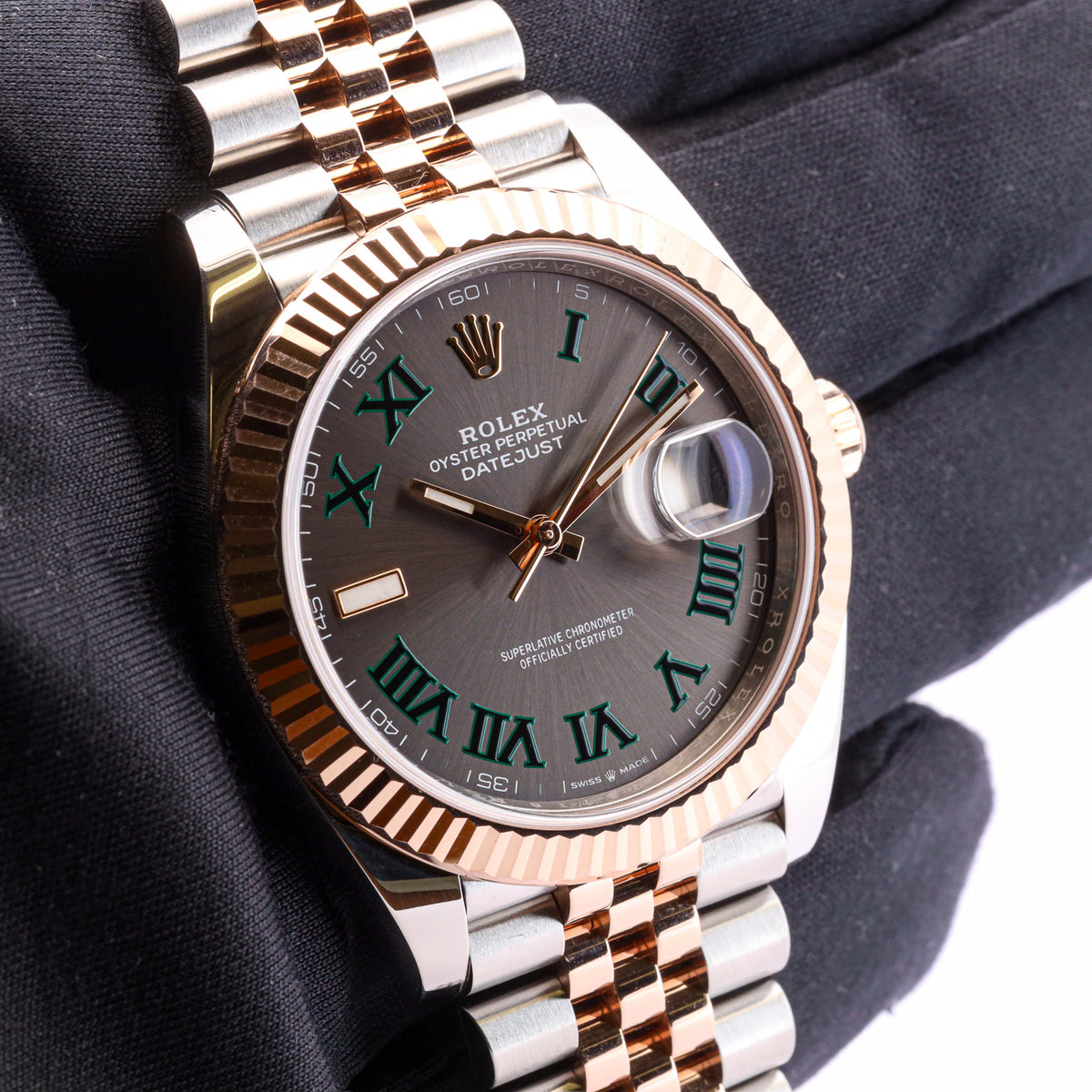 Rolex Datejust 41 126331 Wimbledon Stahl/Rosegold Jubilee Full Set