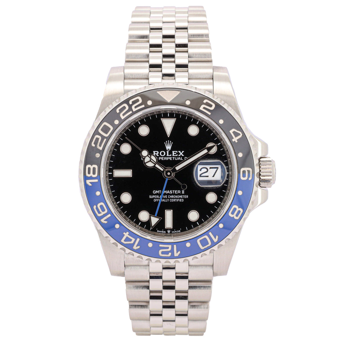 Rolex GMT-Master II 126710BLNR Batgirl LC100 Full Set