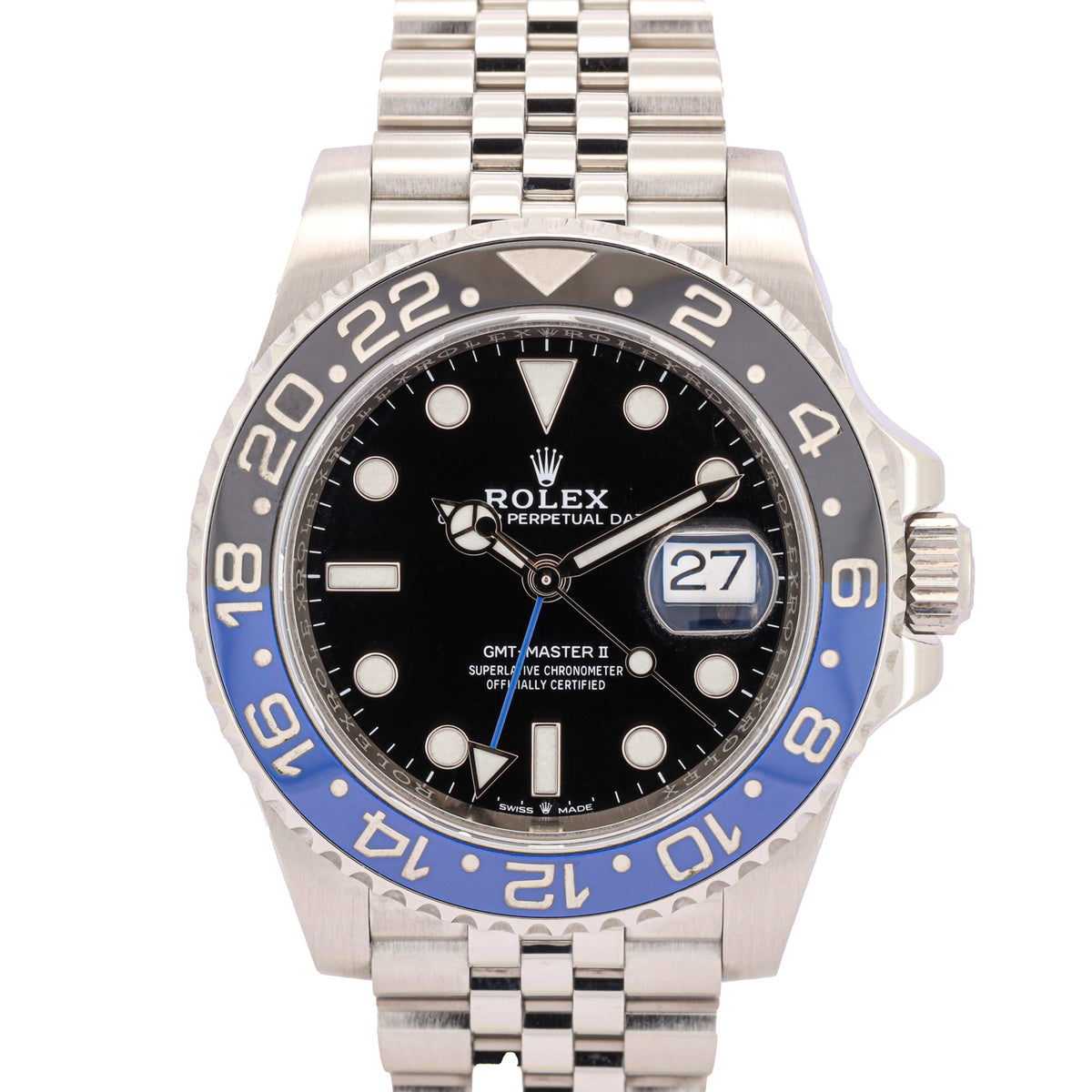 Rolex GMT-Master II 126710BLNR Batgirl LC100 Full Set