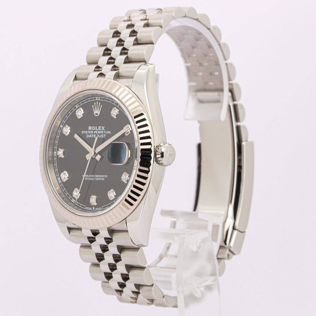 Rolex Datejust 41 126334 Black Diamond Dial Jubilee