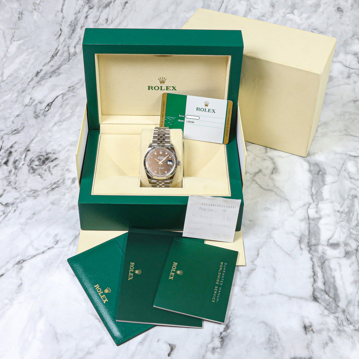 Rolex Datejust 41 126334 Black Diamond Dial Jubilee