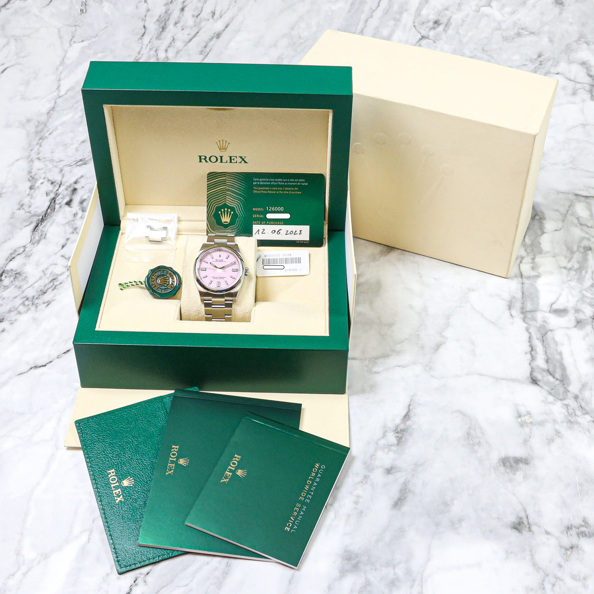 Rolex Oyster Perpetual 36 126000 Pink Dial 2023