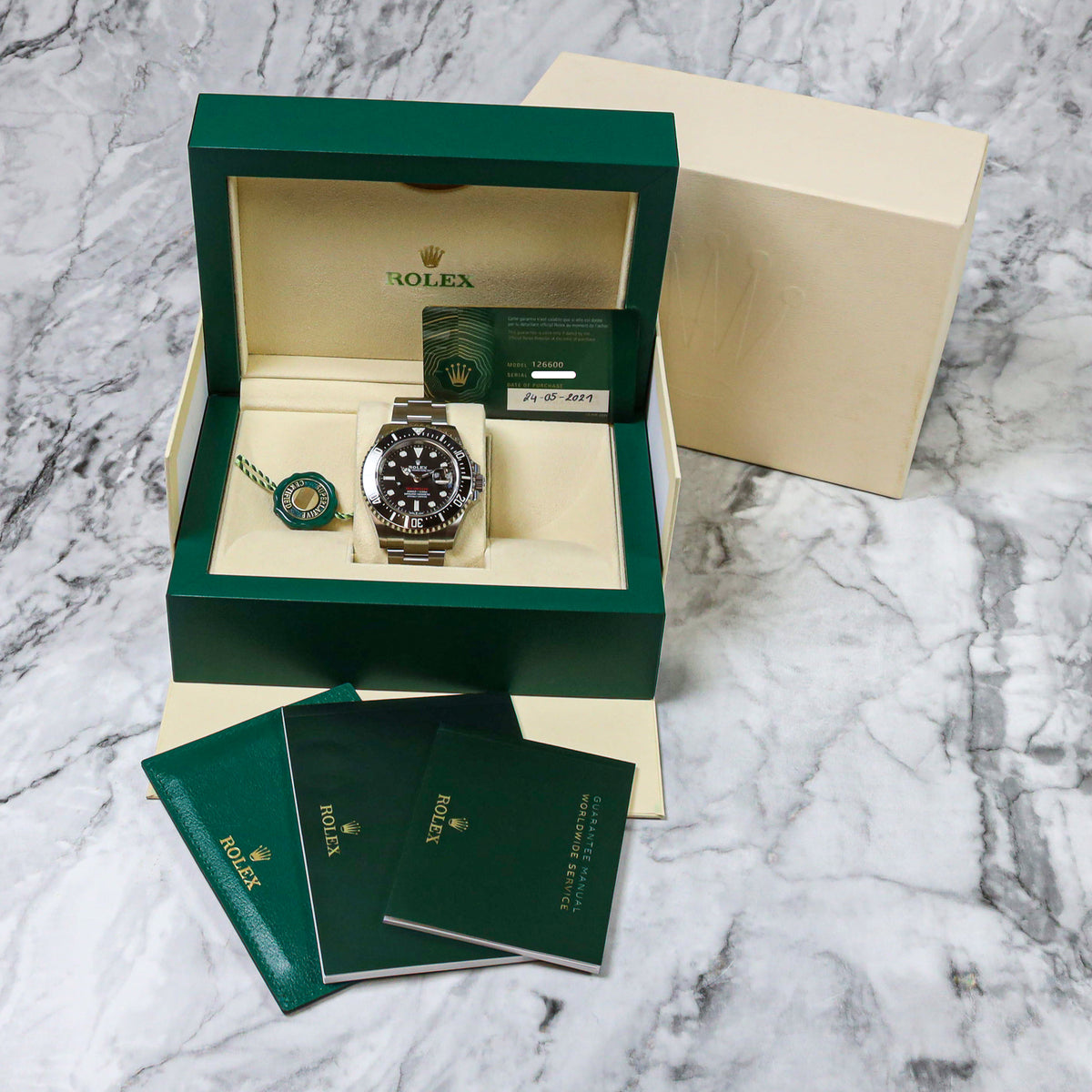 Rolex Sea-Dweller 126600 Red Line Teilverklebt ungetragen 2021