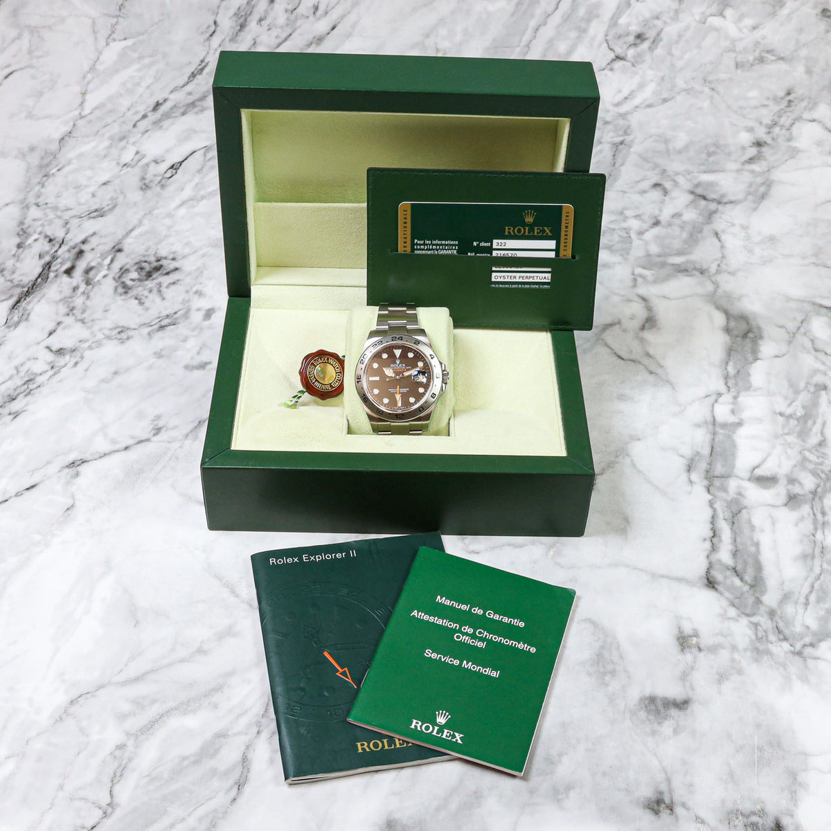 Rolex Explorer II 42 216570 Black Dial Edelstahl