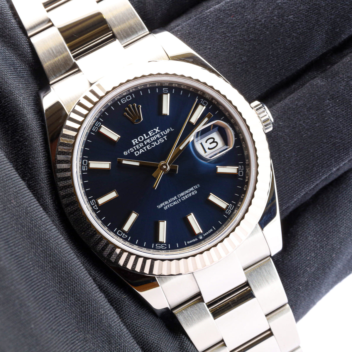 Rolex Datejust 41 126334 Blue Dial Weißgold
