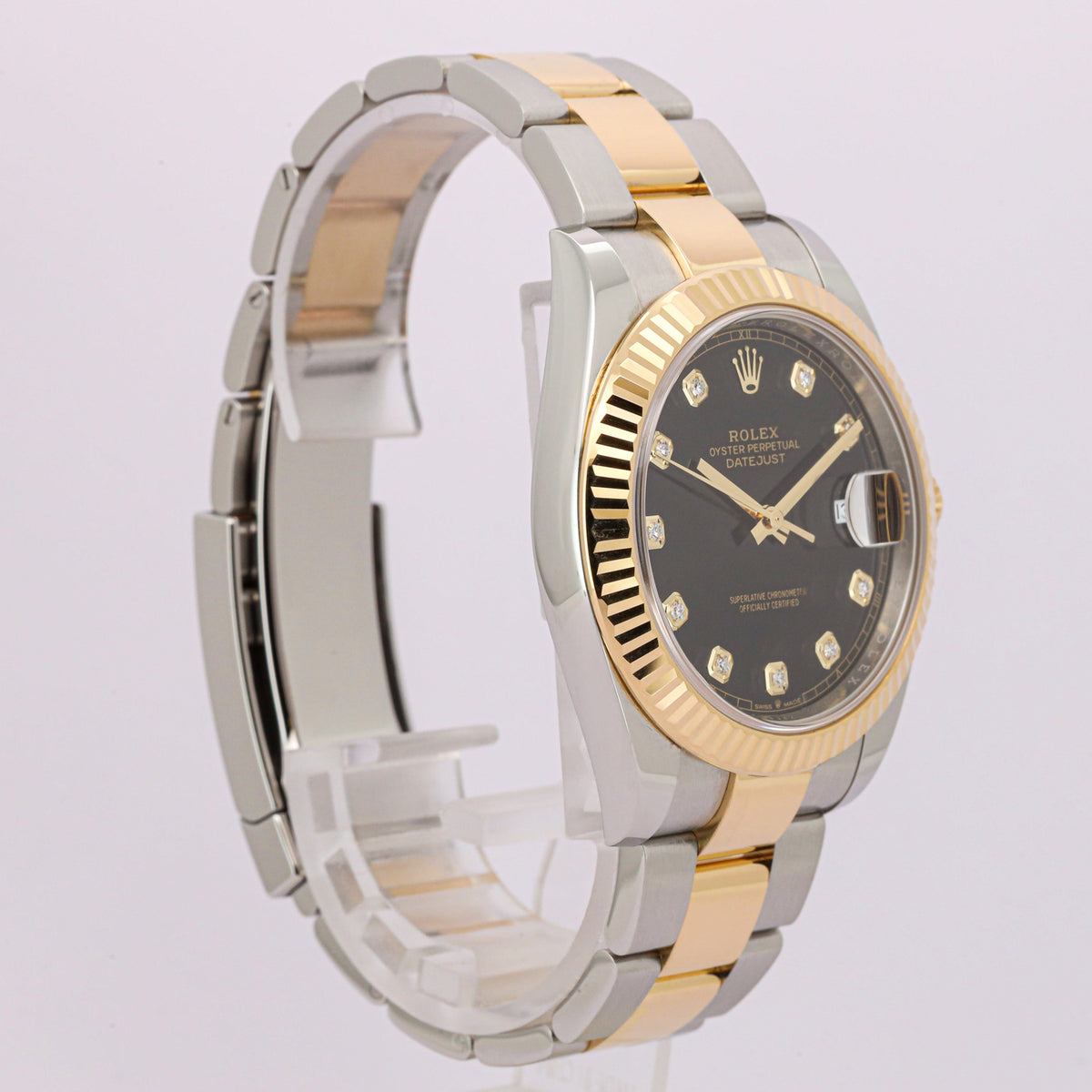 Rolex Datejust 41 126333 Stahl/Gold Diamond-Black Dial Full Set